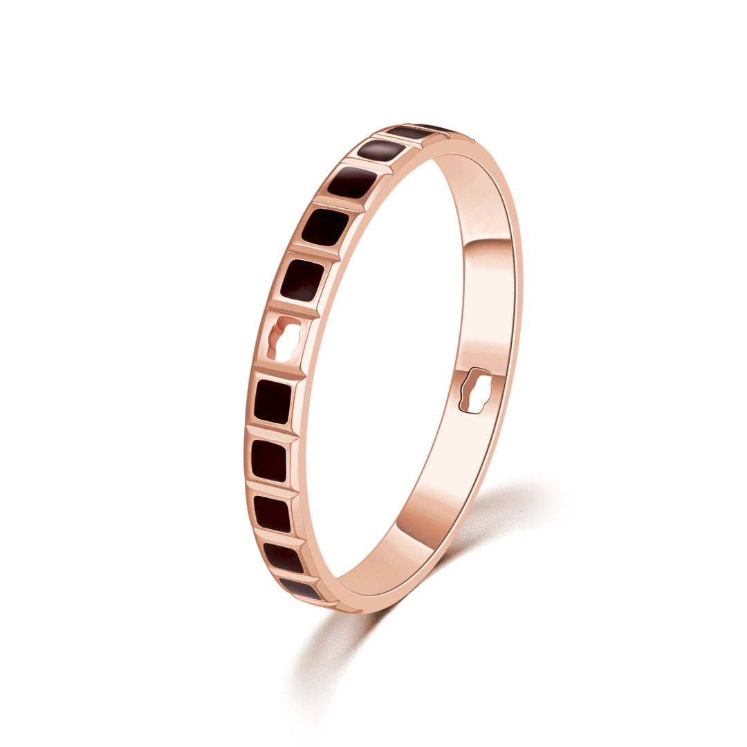 GemKing Rotatable Ring GKI002 (*Materials - Grade 5 Titanium & Solid 14K Gold*)