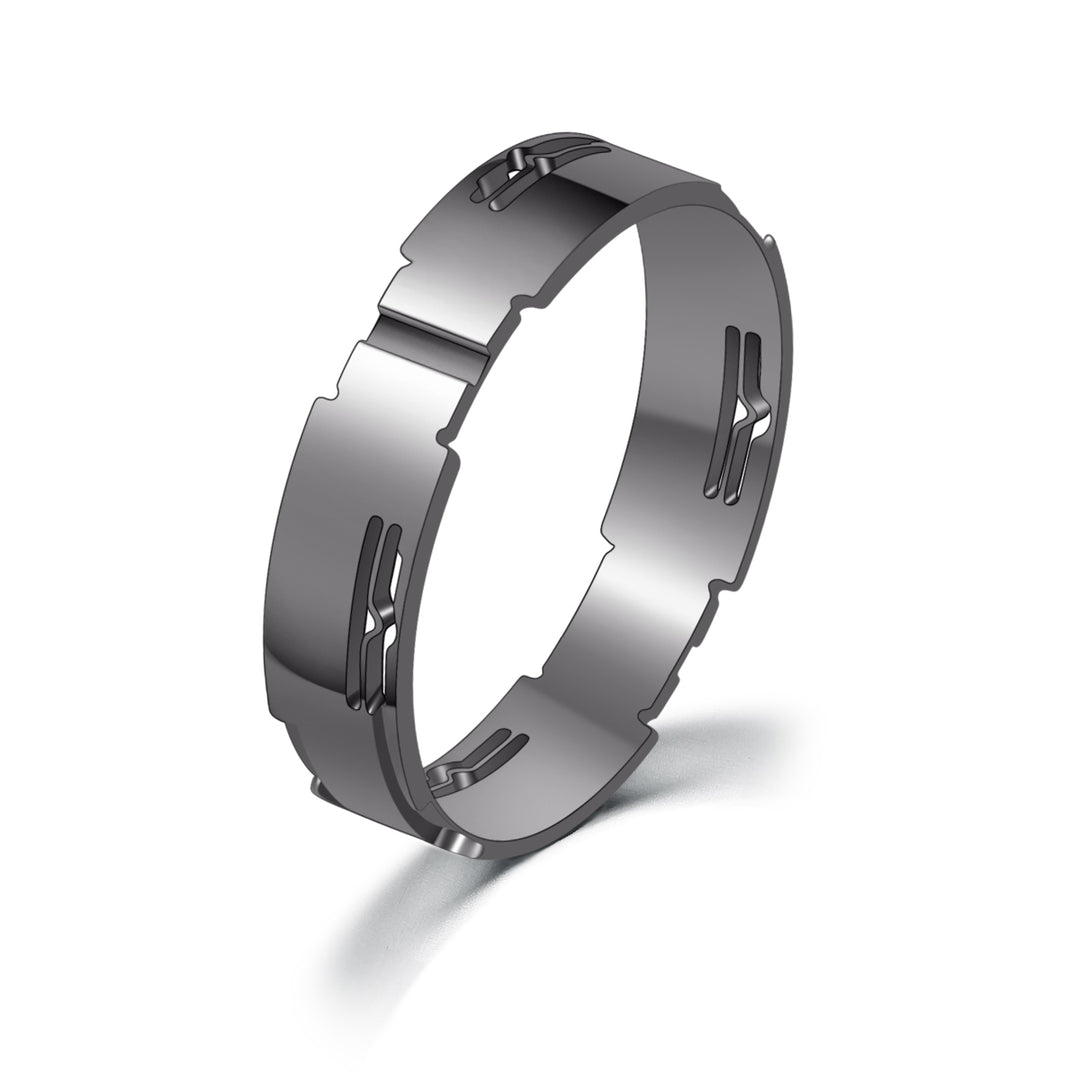 GemKing Rotatable Ring GKI007 (*Materials - Grade 5 Titanium & S925*)